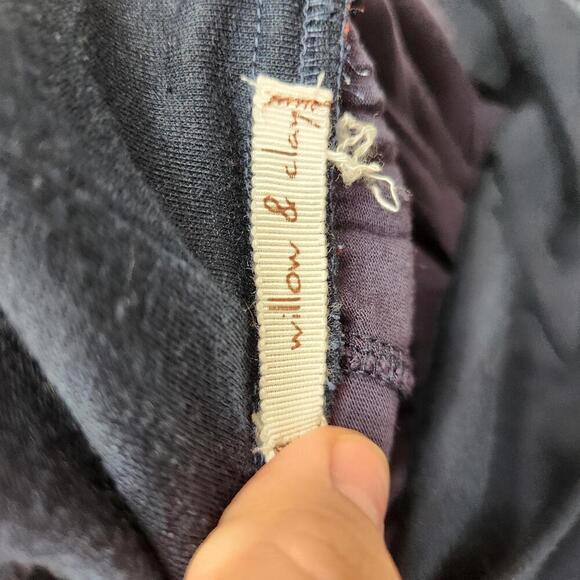 Willow & Clay Women's Fold Over Navy Floral Maxi Skirt- Medium - Picture 4 of 7